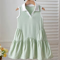 Ruffle Hem Sleeveless Summer Dress