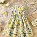 Hawaiian Floral Cami Dress for Girls