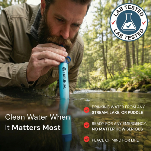 ATLAS X1 - Emergency Water Filter Straw (400 gal)