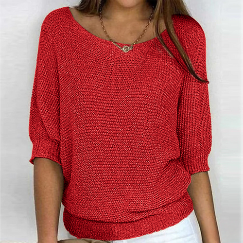 ISABELLA - KNITTED BOAT NECK JUMPER