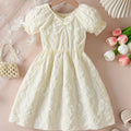 Floral Puff Sleeve A-Line Dress