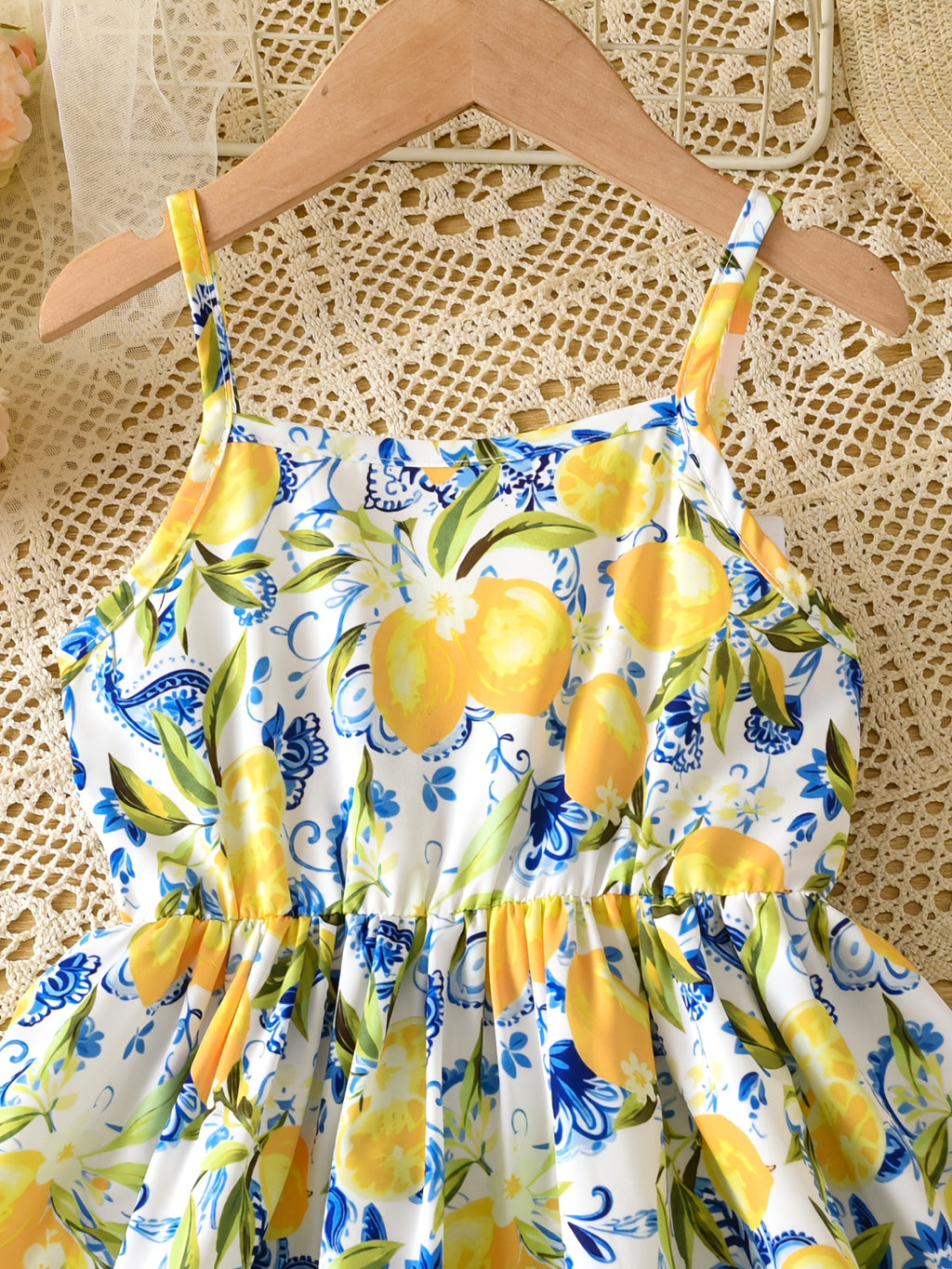 Hawaiian Floral Cami Dress for Girls