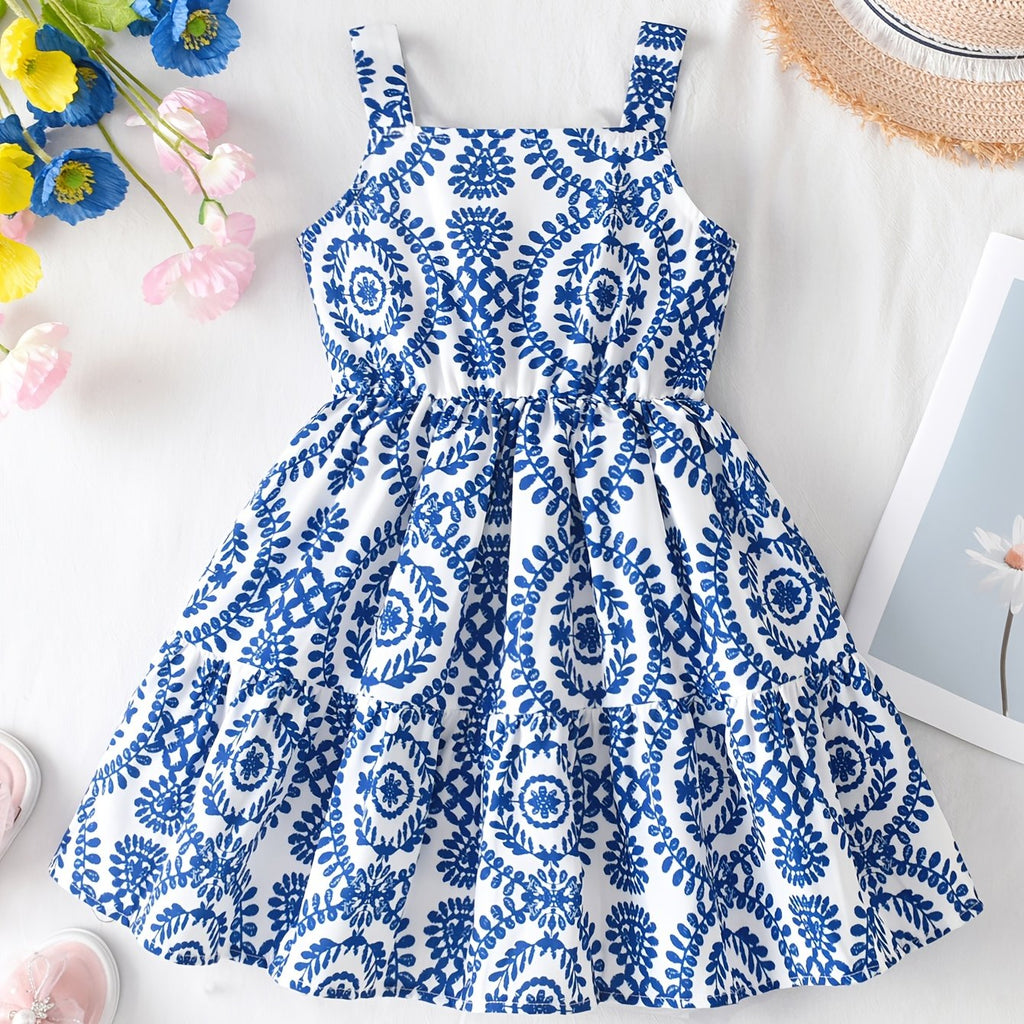 Floral Off-Shoulder Dress for Girls