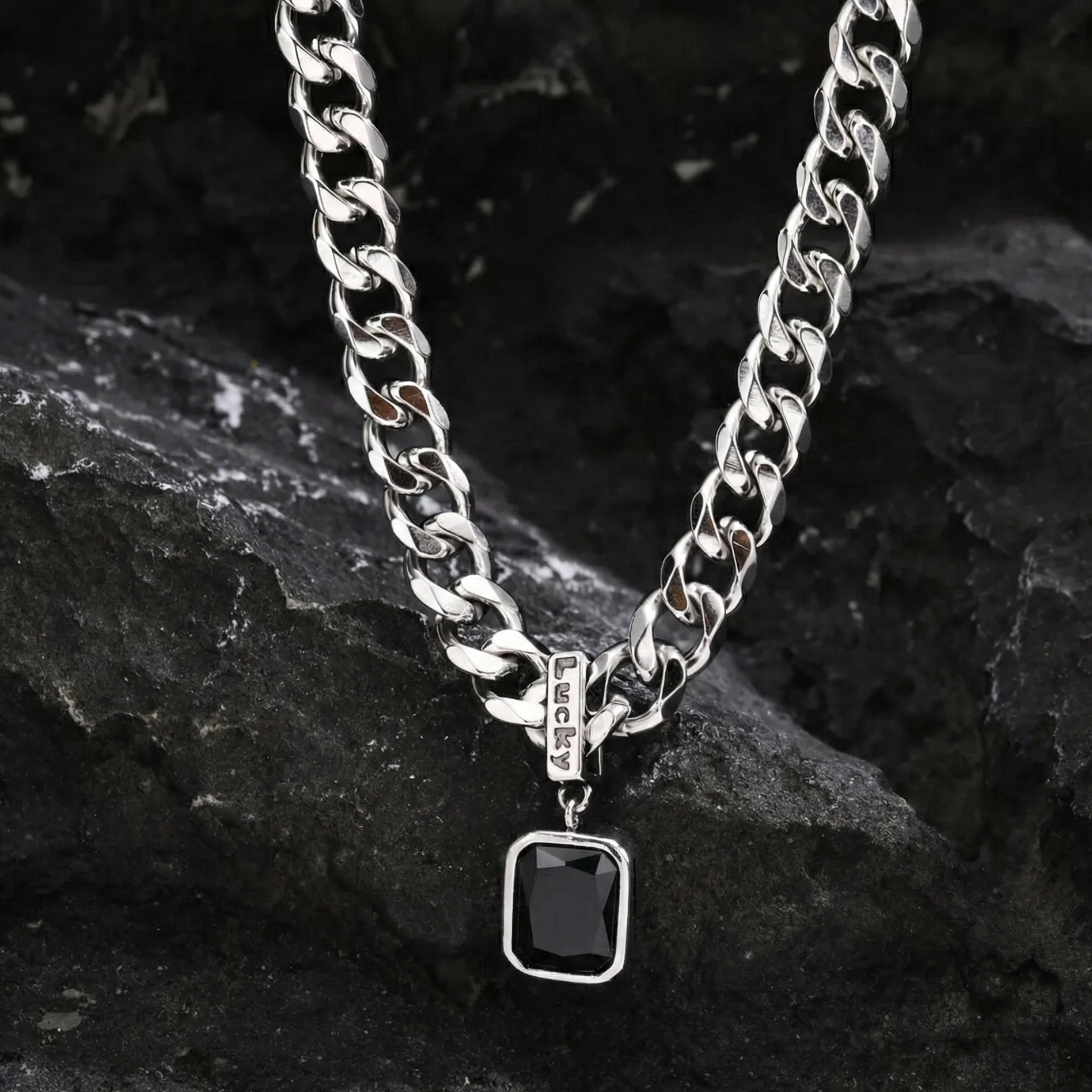 Midnight Gemstone Necklace