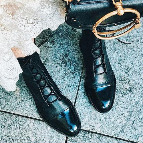 AMELIA - LEATHER ANKLE BOOTS