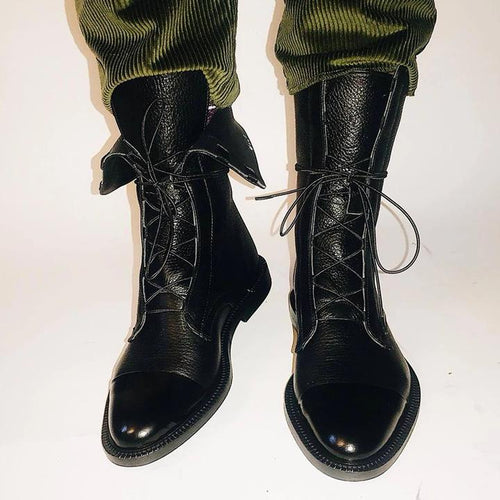 AMELIA - LEATHER ANKLE BOOTS
