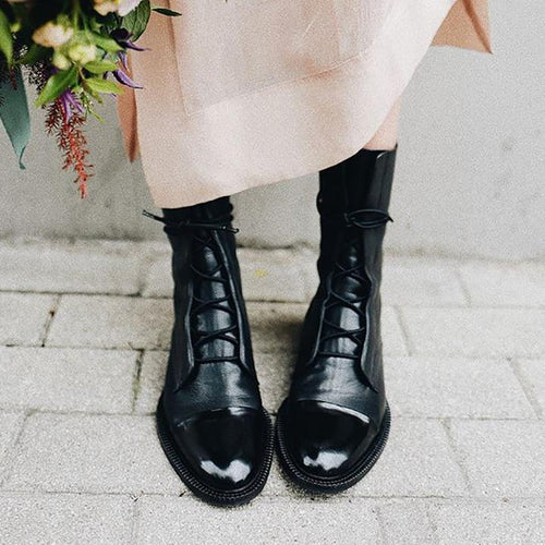 AMELIA - LEATHER ANKLE BOOTS