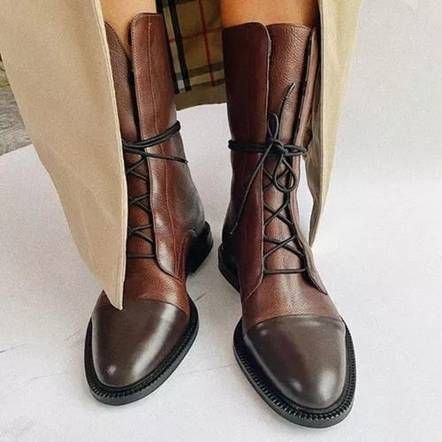 AMELIA - LEATHER ANKLE BOOTS