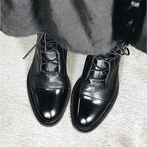 AMELIA - LEATHER ANKLE BOOTS