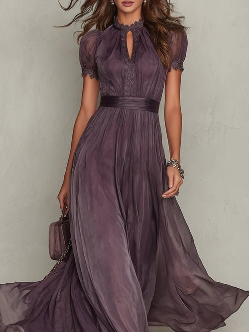 AURORA - CHIFFON MAXI EVENING DRESS