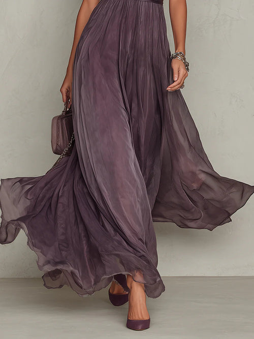 AURORA - CHIFFON MAXI EVENING DRESS