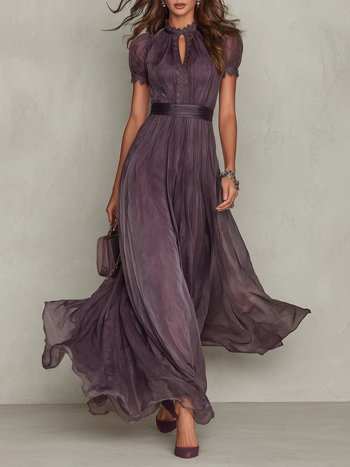 AURORA - CHIFFON MAXI EVENING DRESS