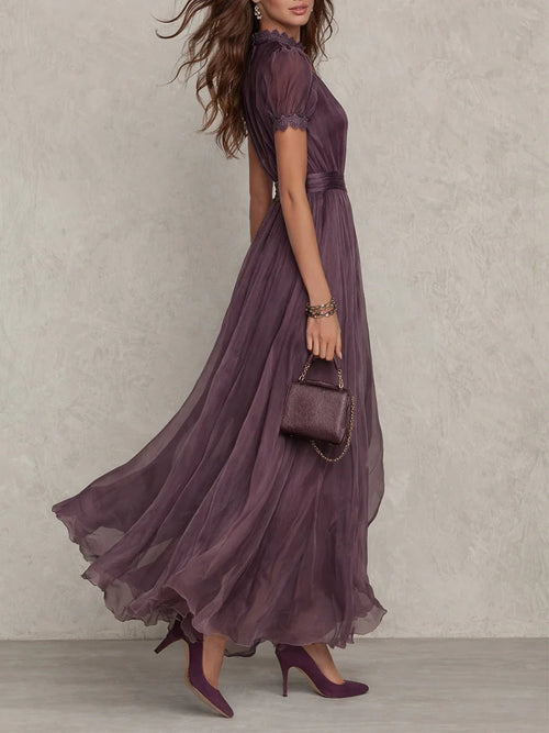 AURORA - CHIFFON MAXI EVENING DRESS