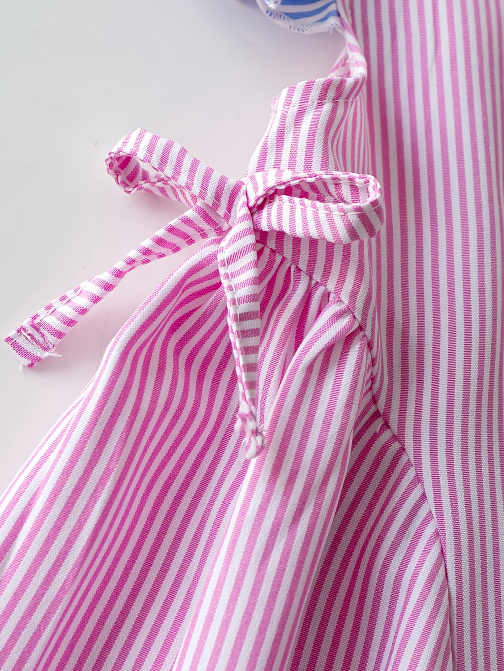 Girls' Striped Bow Detail Dress