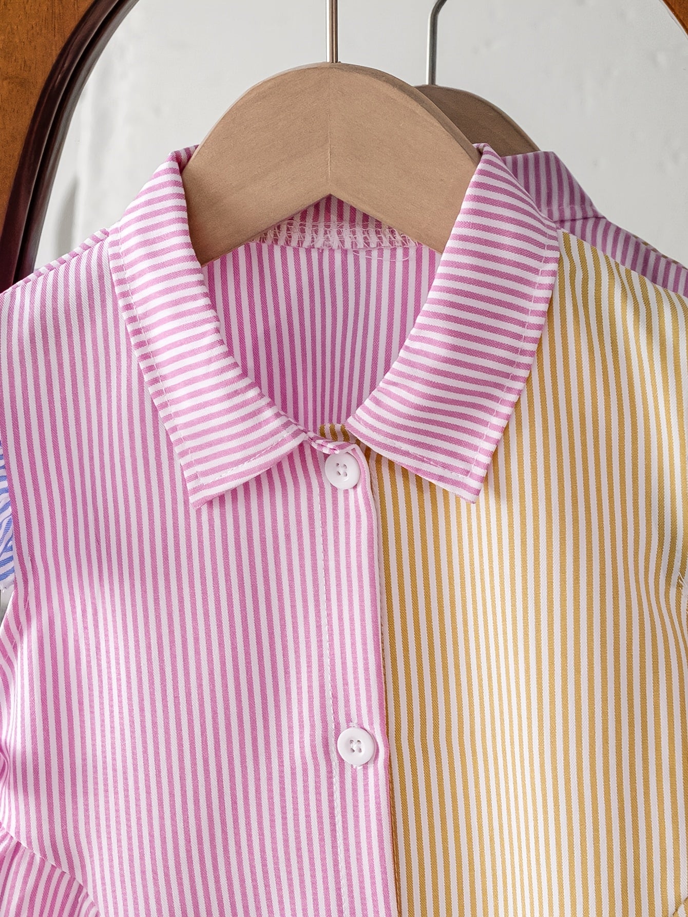 Girls' Striped Bow Detail Dress