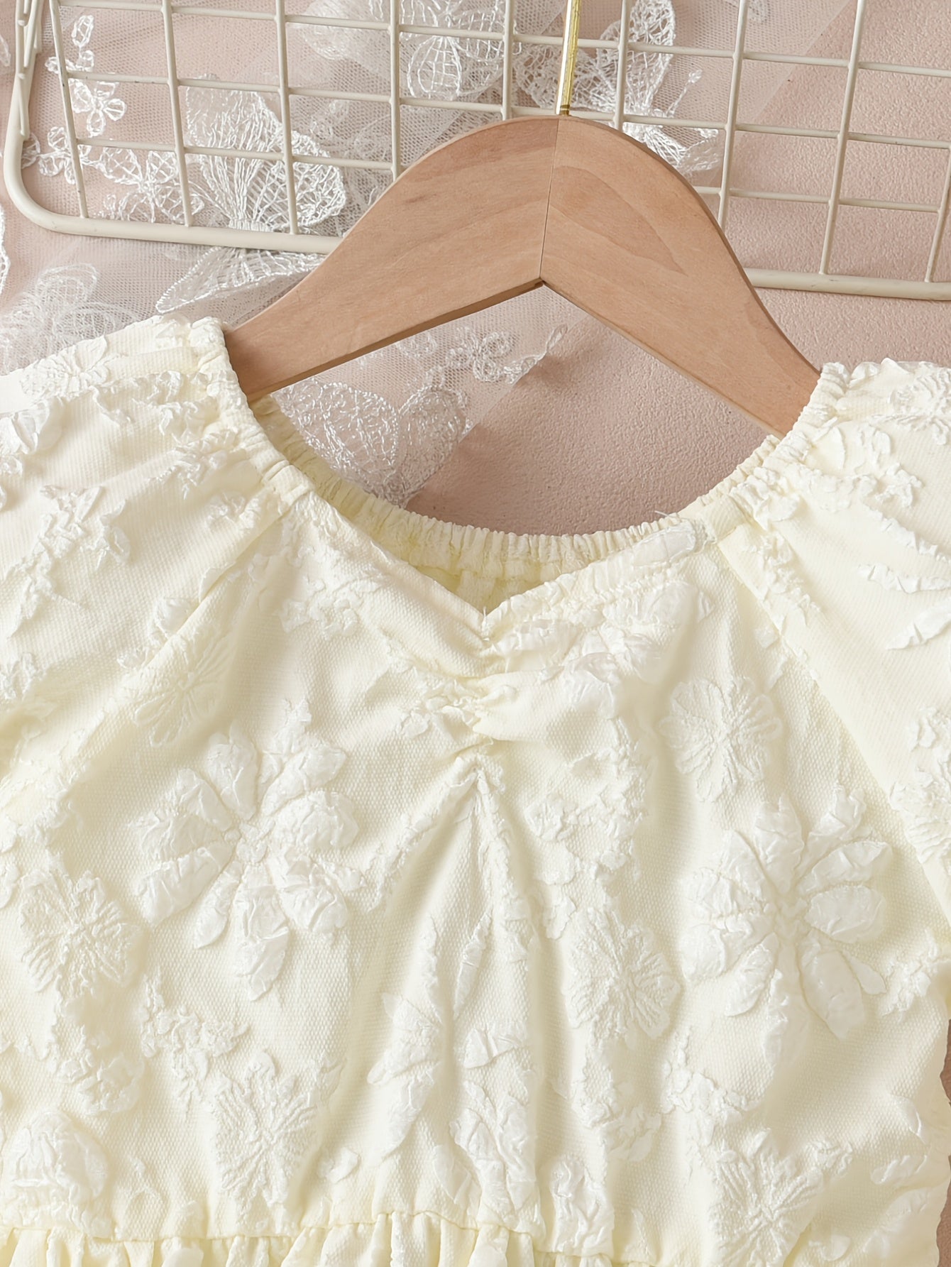Floral Puff Sleeve A-Line Dress