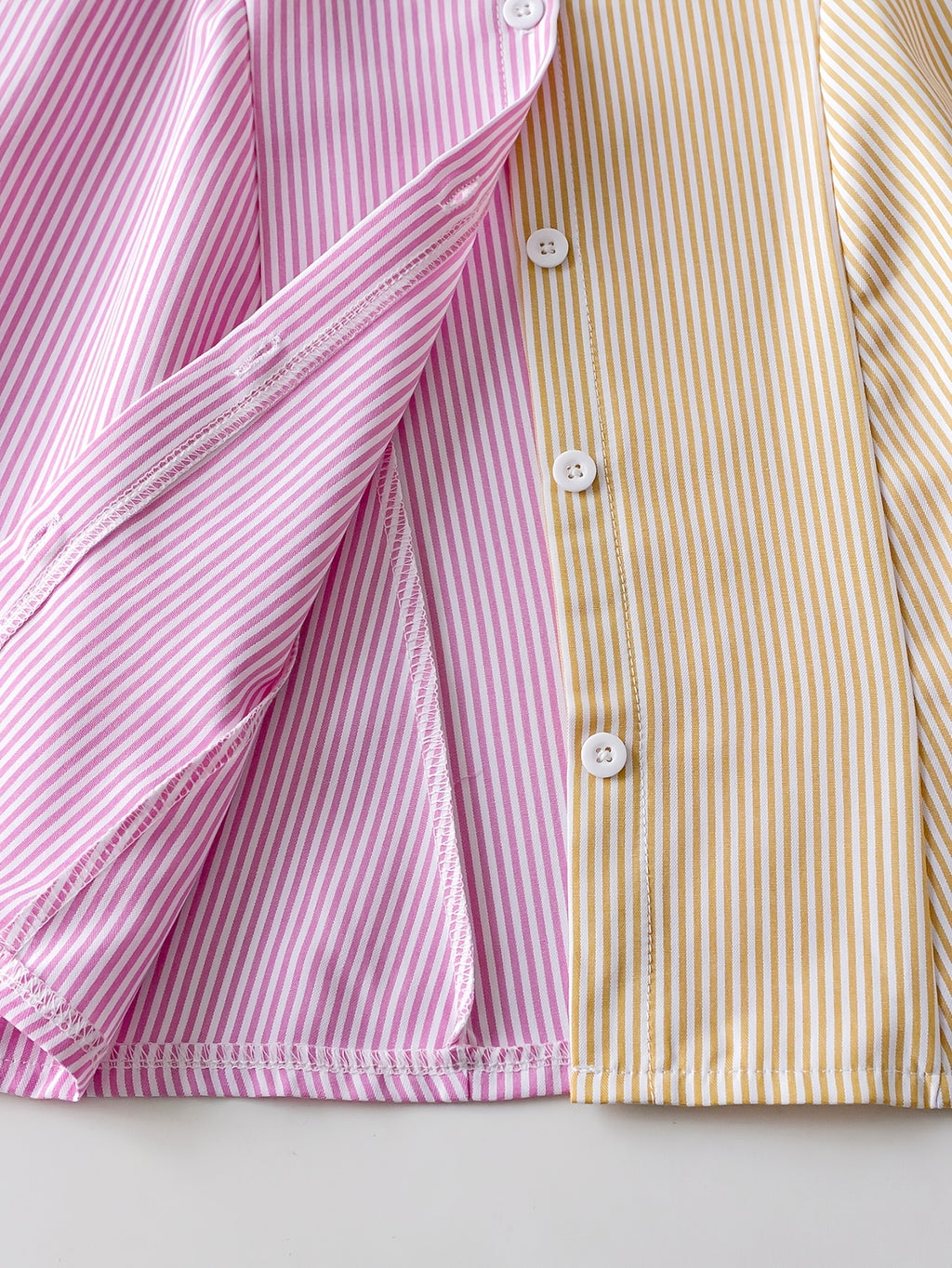 Girls' Striped Bow Detail Dress