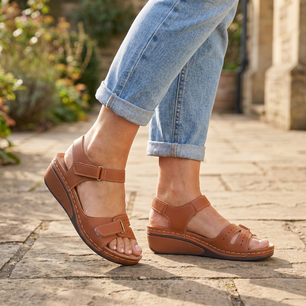 SOFIA - ORTHOPAEDIC WEDGE SANDALS