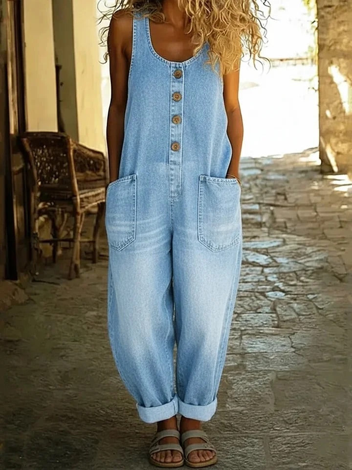 HARPER - VINTAGE DENIM JUMPSUIT